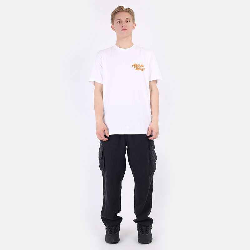 Мужская футболка Carhartt WIP S/S Picnic In Paris T-Shirt (I029932-white)  - цена, описание, фото 7